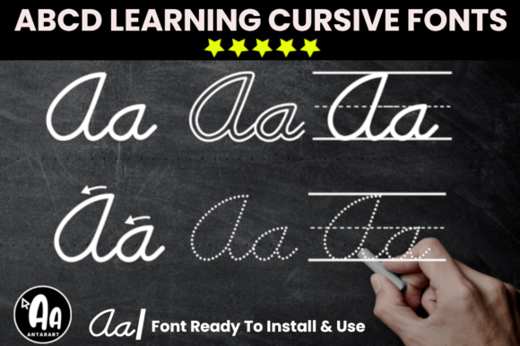 Abcd Cursive Handwriting Tracing Bundle: Elevate Your Visual Design