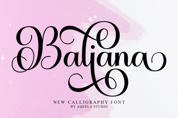 Baliana: A Modern Calligraphic Font for Elegant Design