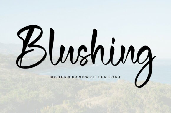 Blushing: A Flowing Handwritten Font for Elegant Design