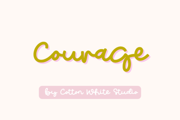Courage: A Handwritten Font for Authentic Design
