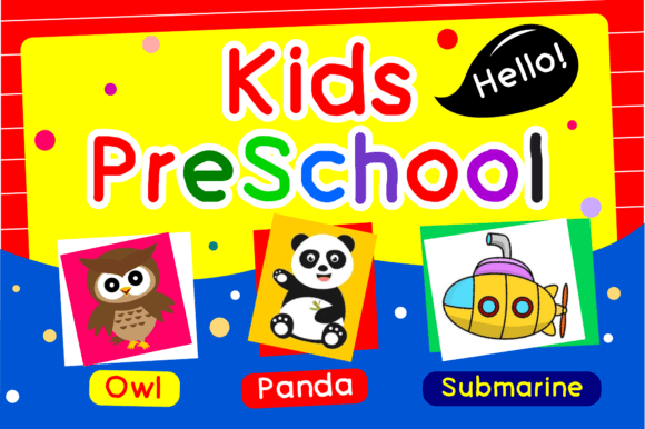 Exploring the Playful Typography of Kids Preschool