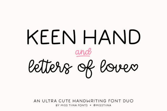 Keen Hand + Letters of Love: A Font Duo for Impactful Design