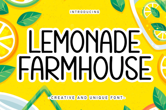 Lemonade Farmhouse: A Handwritten Font for Whimsical Design