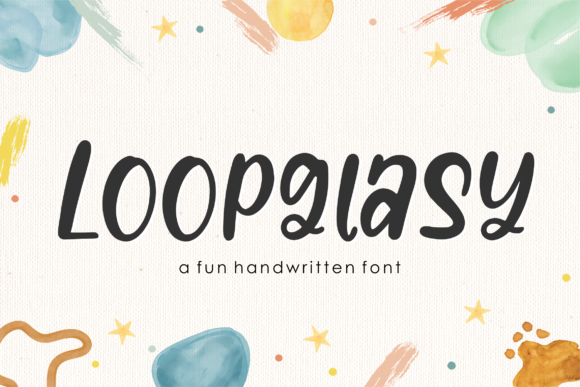 Loopglasy: A Playful Handwritten Font for Eye-Catching Design
