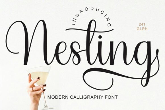 Nesting: A Serene Handwritten Script for Modern Design