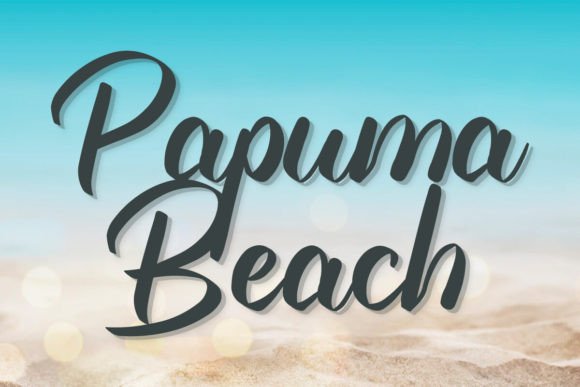 Papuma Beach: A Coastal Script for Modern Designs