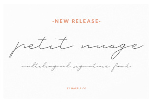 Petit Nuage: A Signature Font for Modern Design
