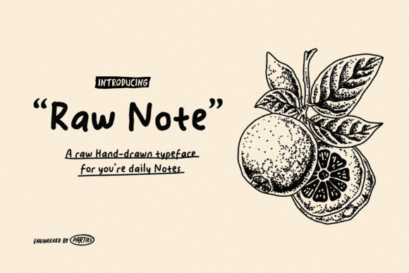Raw Note: The Hand-Drawn Typeface for Authentic Design