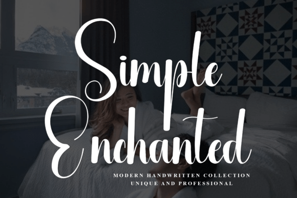 Simple Enchanted: A Modern Handwritten Font for Crisp Elegance