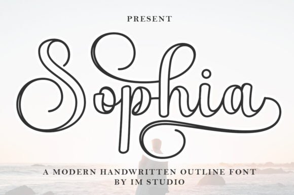 Sophia Outline: A Handwritten Font for Modern Design