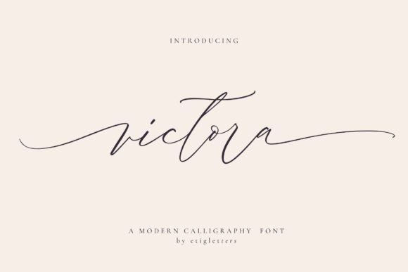 Victora: Elevate Your Brand with Elegant Handwritten Typography
