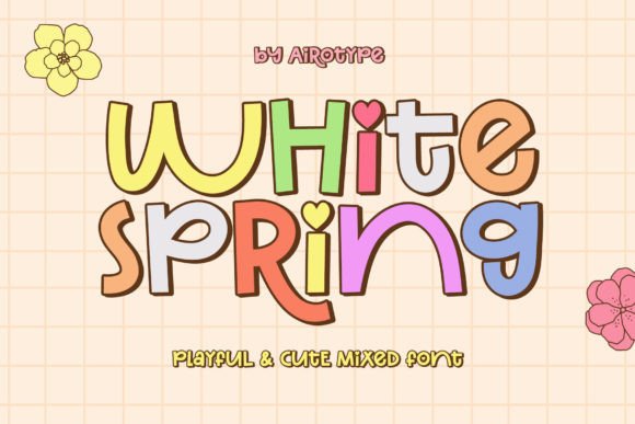 White Spring Font: Elevate Your Design with Playful Charm
